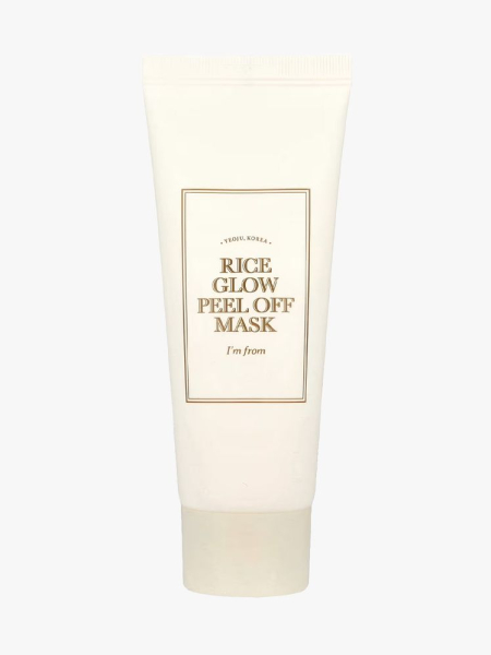 I'm From Rice Glow Peel Off Mask in branded tube component on a light gray background