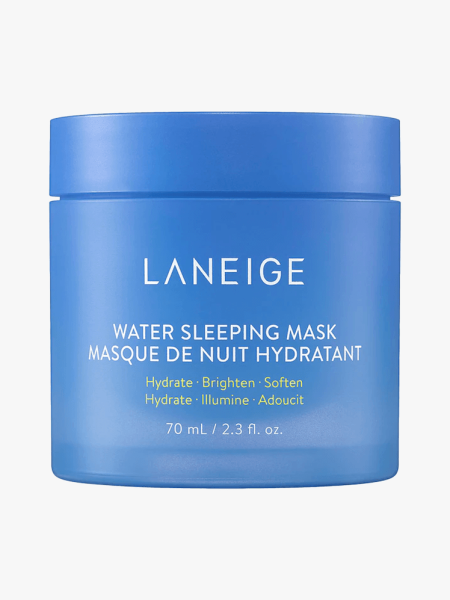 Laneige Water Sleeping Mask in branded component on a light gray background